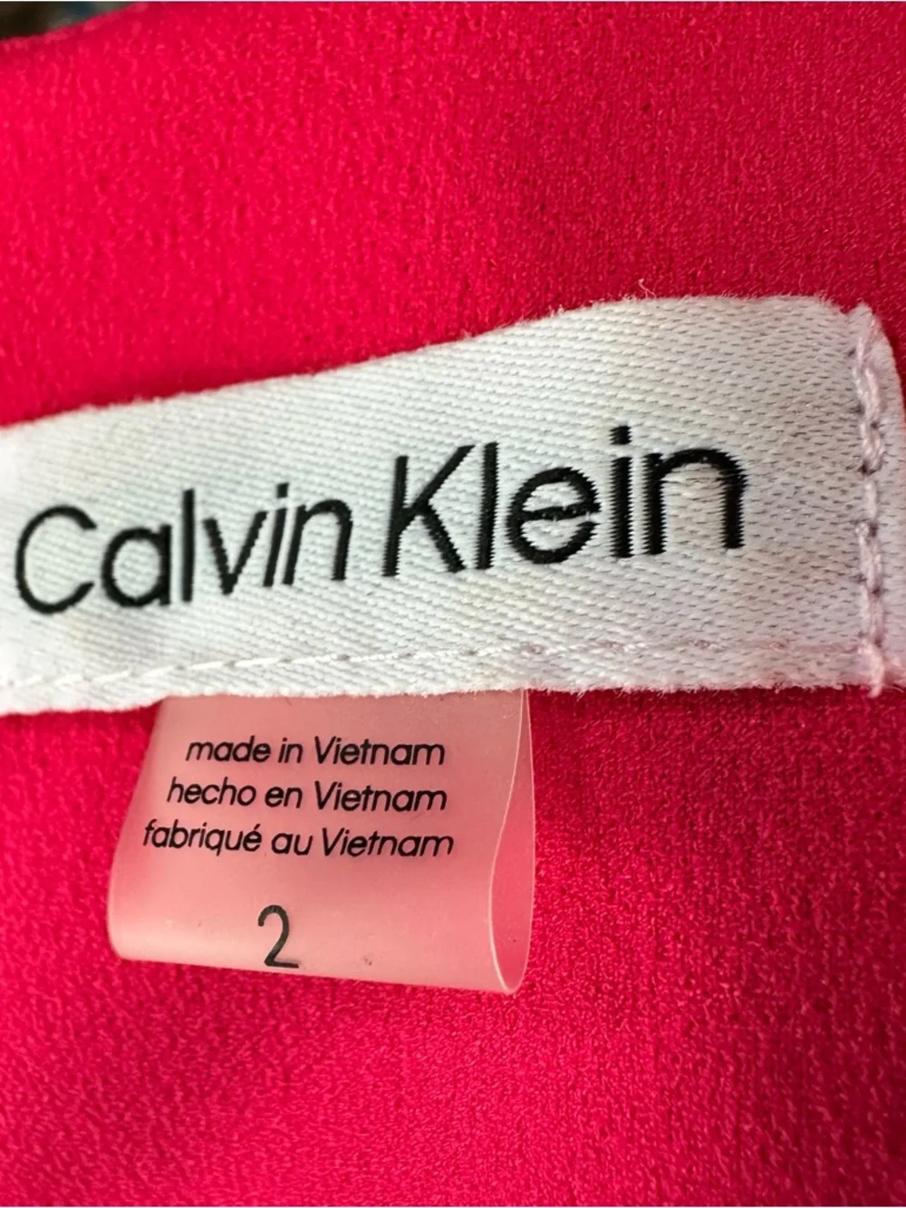 Calvin Klein Pink Bow-Accent Sheath Dress - Picture 4 of 4